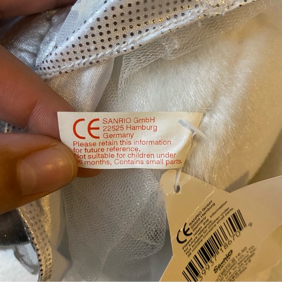 Vintage Silver Star Angel Hello Kitty Sanrio GLOW IN THE DARK Stars 2000 Tags - Picture 5 of 11